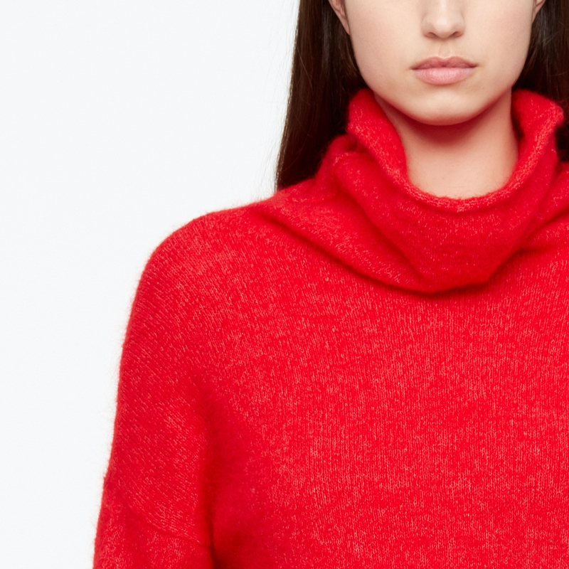 Sarah Pacini PULL COURT - MOHAIR-MÉRINO De face