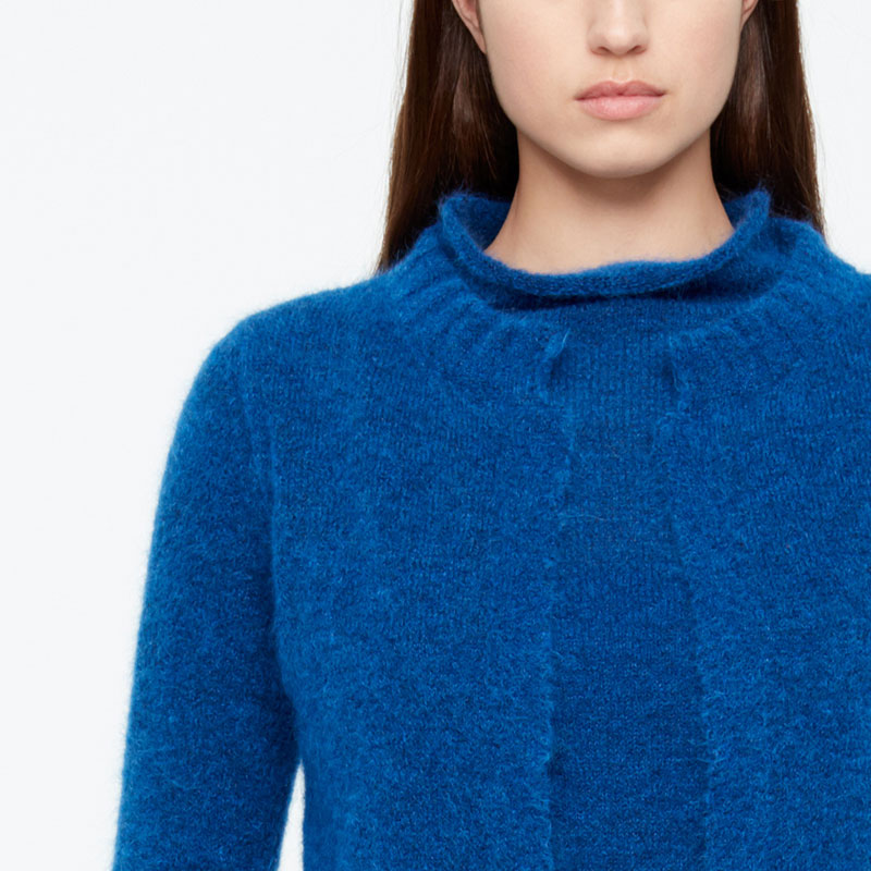 Sarah Pacini CARDIGAN COURT - MOHAIR-MÉRINO De face