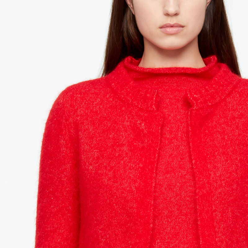 Sarah Pacini CARDIGAN COURT - MOHAIR-MÉRINO De face