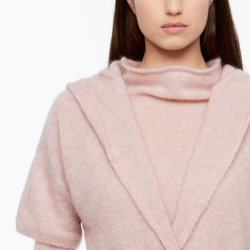 Sarah Pacini CARDIGAN MOHAIR-MÉRINO - CEINTURE De face