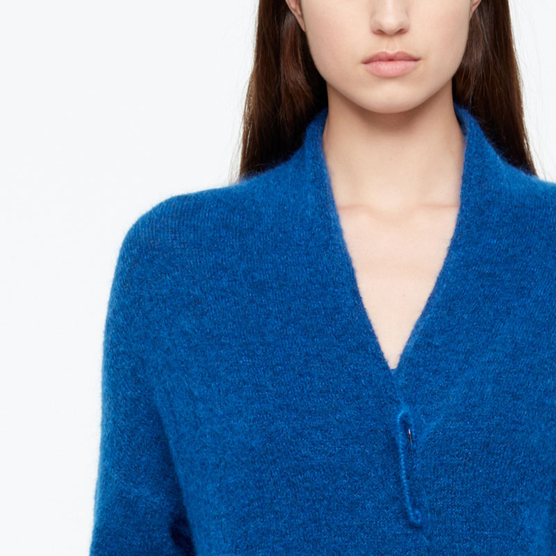 Sarah Pacini CARDIGAN LONG - MOHAIR-MÉRINO De face