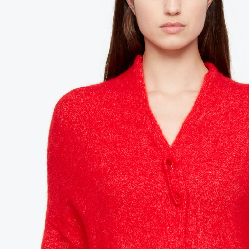 Sarah Pacini CARDIGAN LONG - MOHAIR-MÉRINO De face