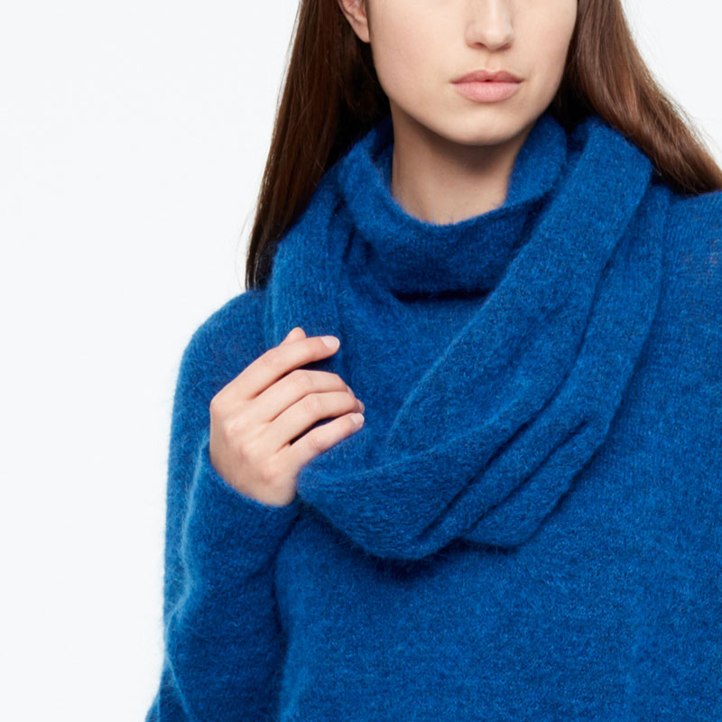 Sarah Pacini MOHAIR-MERINO COLLAR Front
