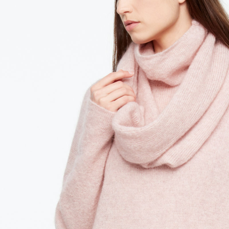 Sarah Pacini MOHAIR-MERINO COLLAR Front