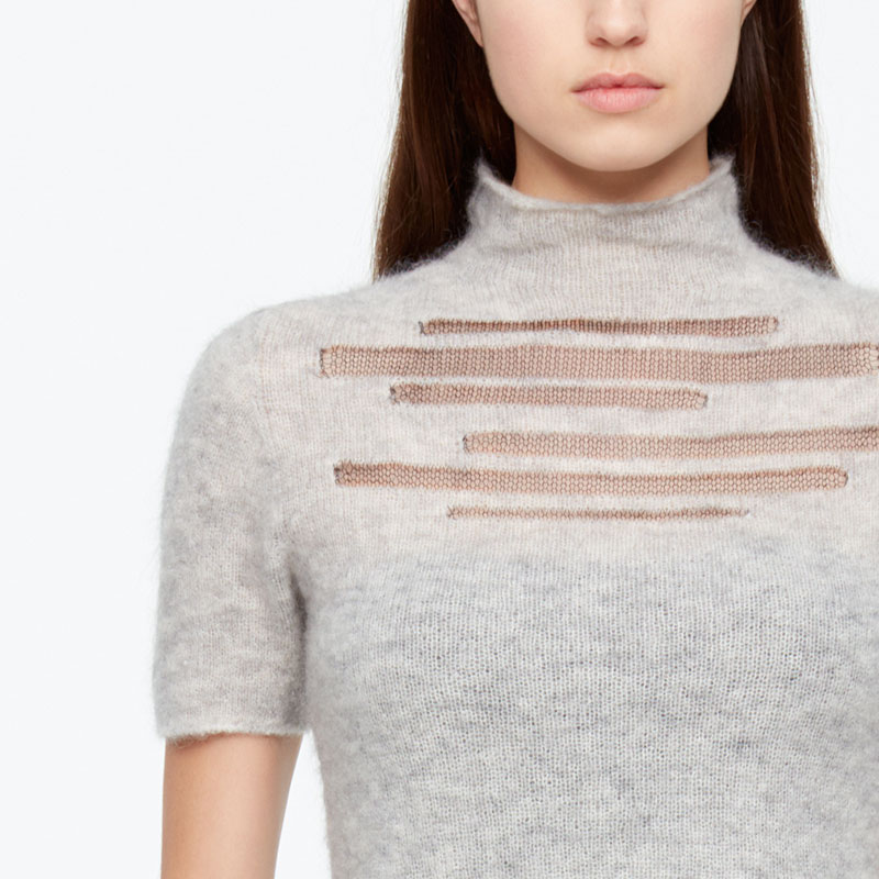 Sarah Pacini PULL - DÉTAIL MESH De face