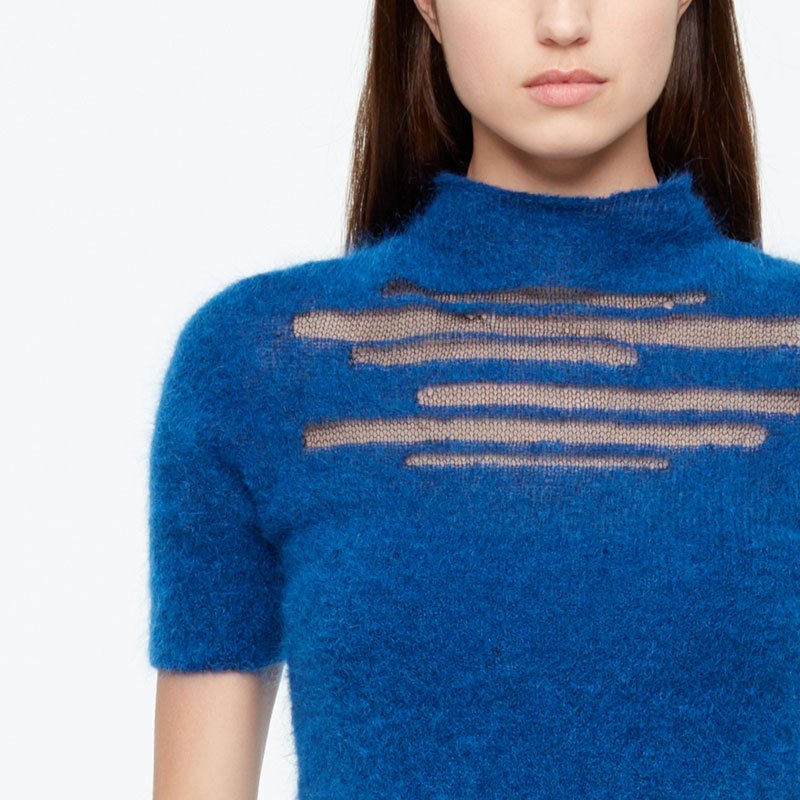 Sarah Pacini PULL - DÉTAIL MESH De face