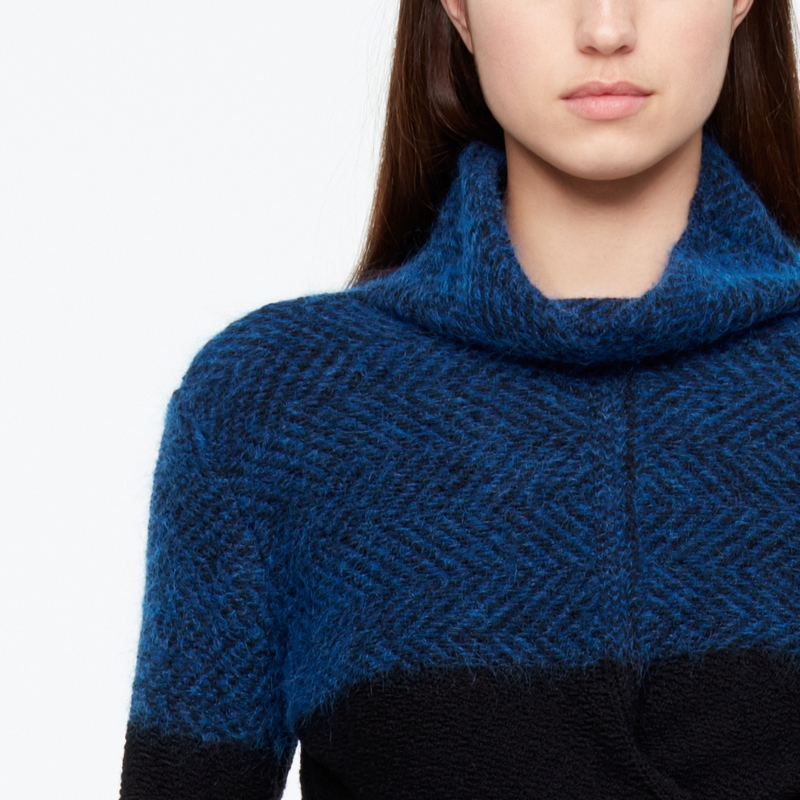 Sarah Pacini PULL COURT - CHEVRONS De face