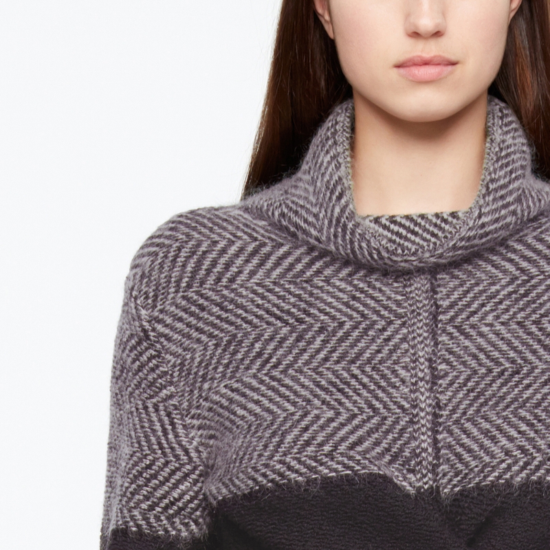 Sarah Pacini PULL COURT - CHEVRONS De face