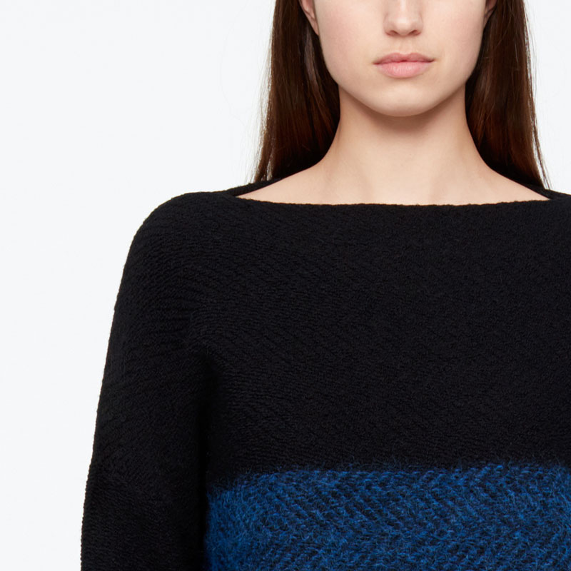 Sarah Pacini PULL LONG - CHEVRONS De face