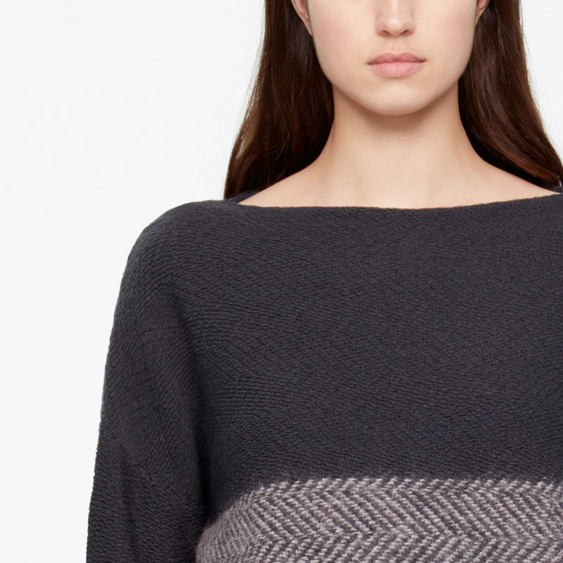 Sarah Pacini PULL LONG - CHEVRONS De face