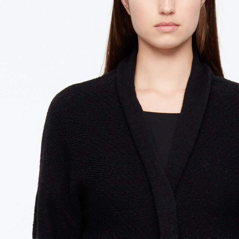 Sarah Pacini LONG CARDIGAN - CHEVRONS De face