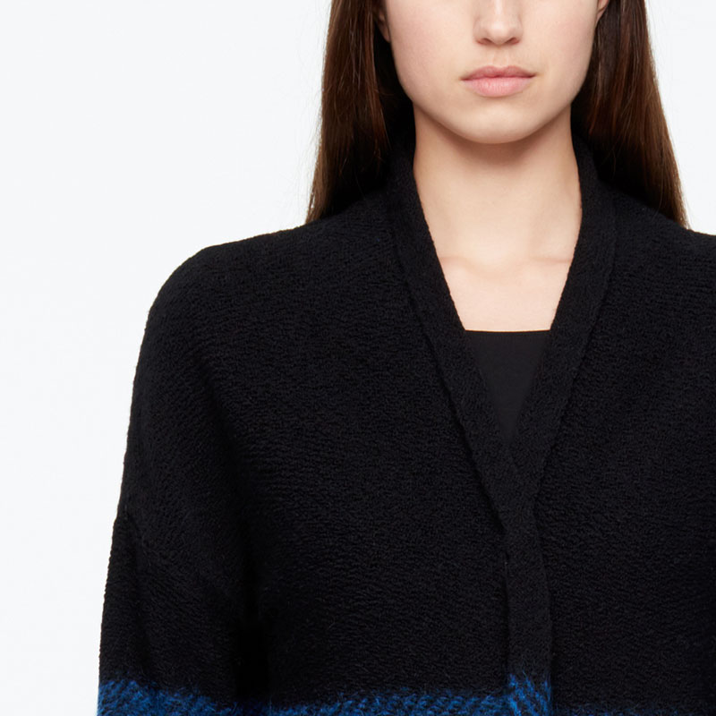 Sarah Pacini LONG CARDIGAN - CHEVRONS De face