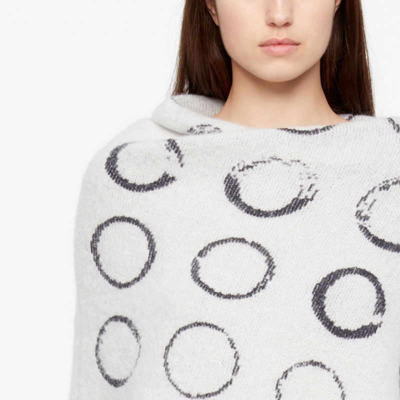 Sarah Pacini PONCHO - CIRCLE MOTIF Front
