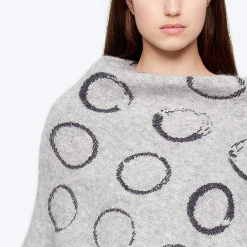 Sarah Pacini PONCHO - CIRKELMOTIEF Voorzijde