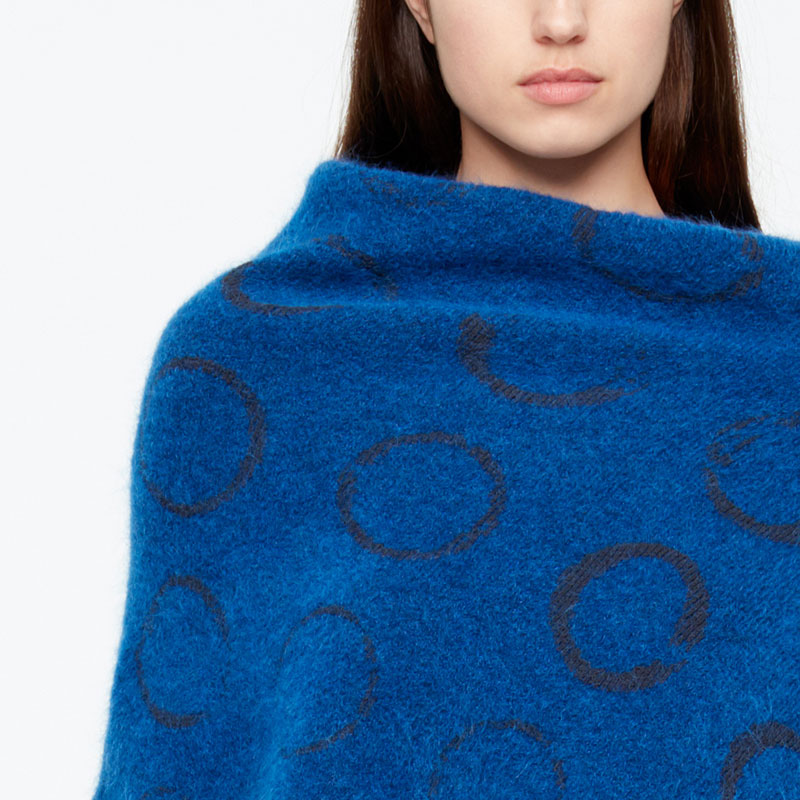 Sarah Pacini PONCHO - CIRCLE MOTIF Front