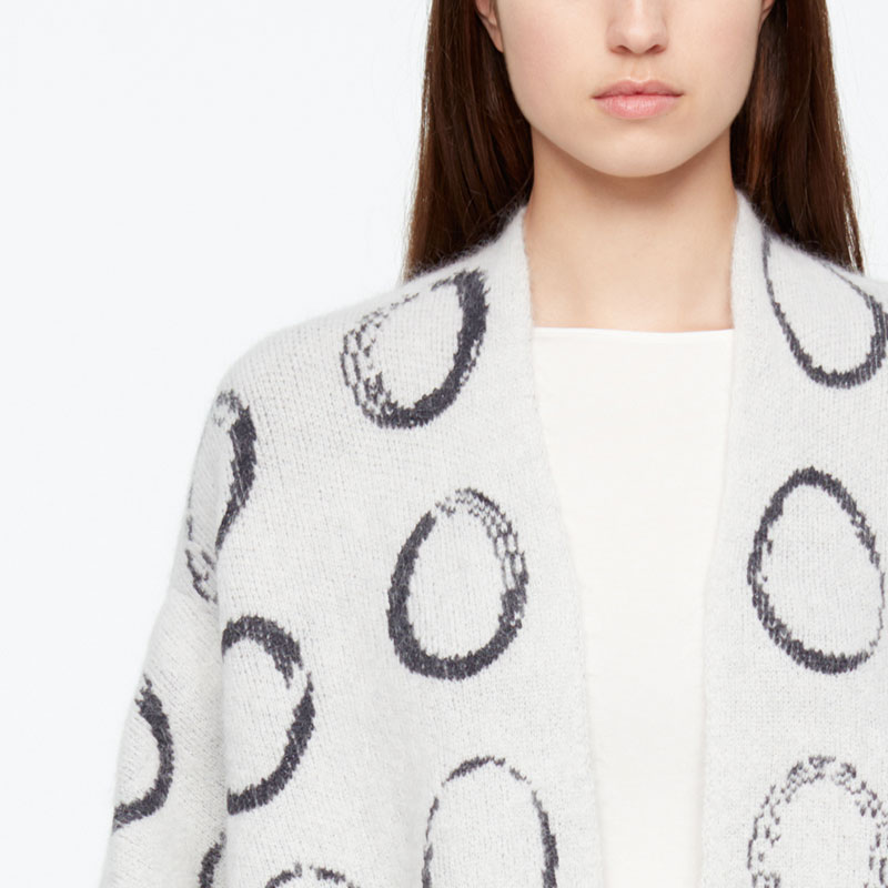 Sarah Pacini CARDIGAN CHÂLE - CERCLES De face