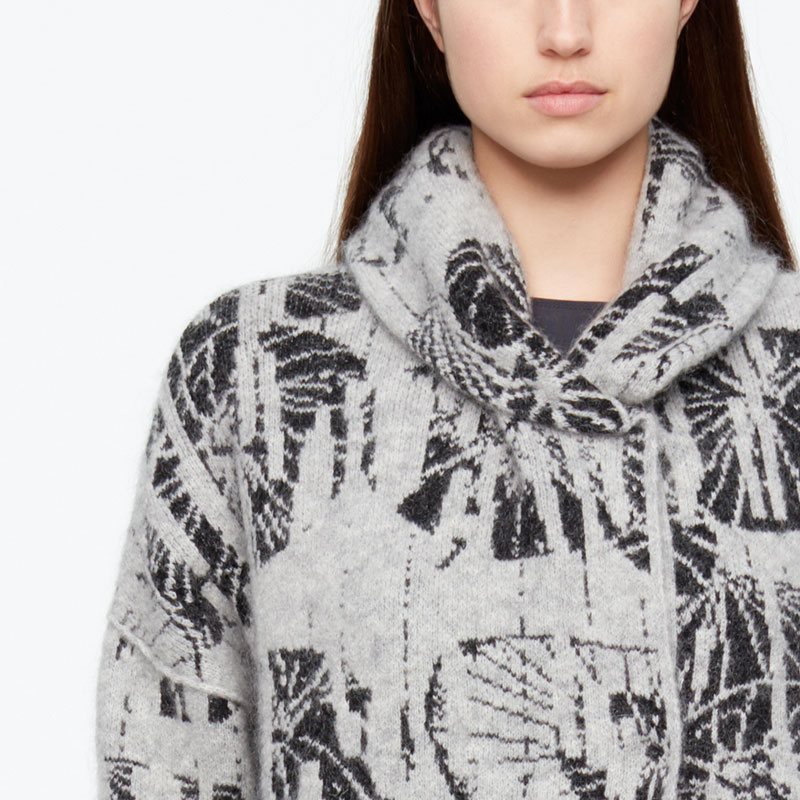 Sarah Pacini LONG CARDIGAN - OMBRELLES De face