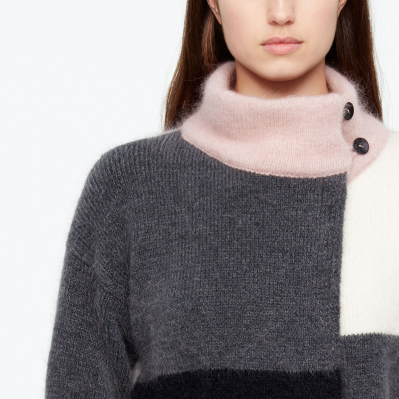Sarah Pacini CARDIGAN COURT - COLOR BLOCK De face
