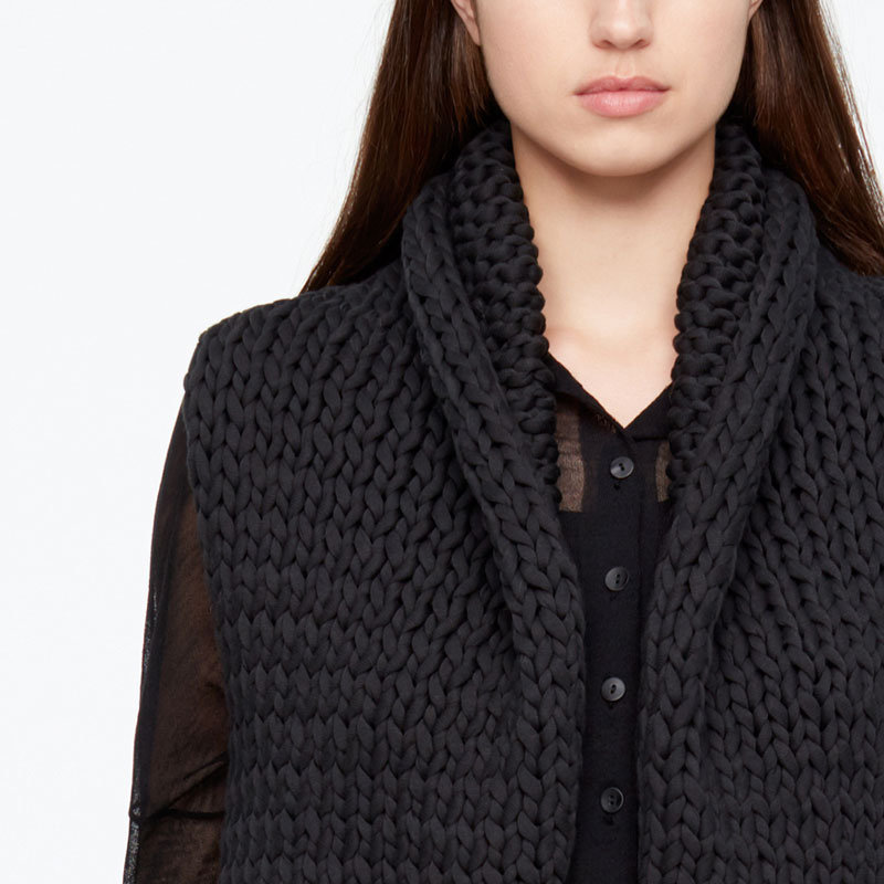 Sarah Pacini CARDIGAN SANS MANCHES - COTON De face