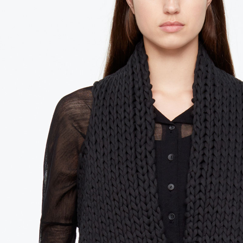 Sarah Pacini CARDIGAN COURT - COTON De face