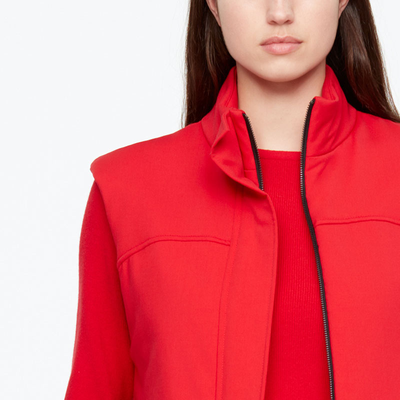Sarah Pacini WOOL COAT - SLEEVELESS Front