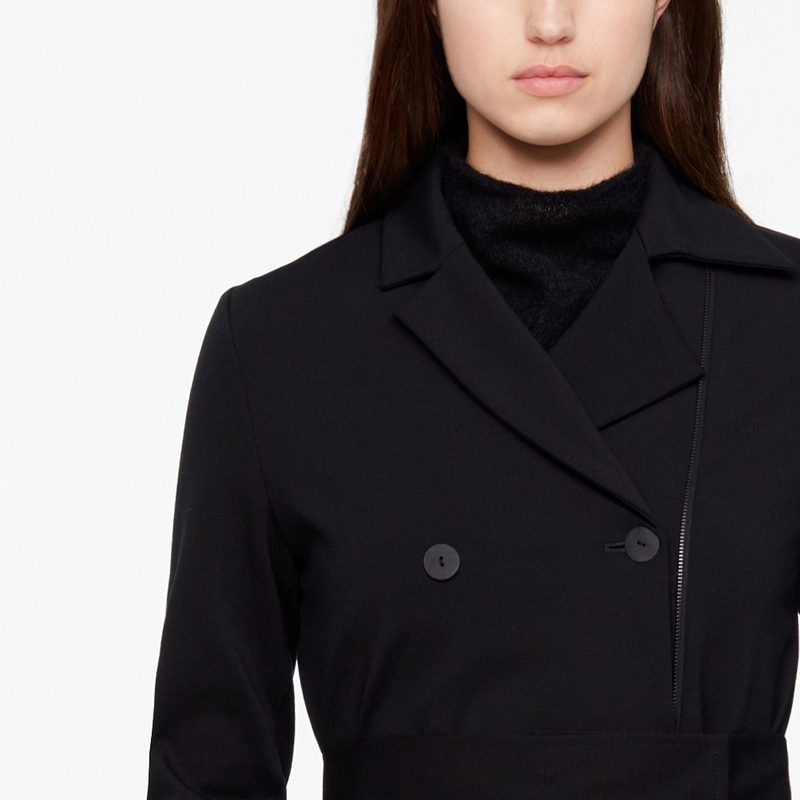 Sarah Pacini TRENCH COAT - JERSEY Front