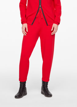 Sarah Pacini LICHTE CASUAL BROEK - MANCHETTEN Voorzijde