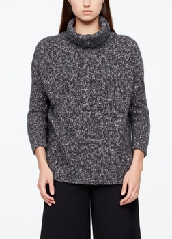 Sarah Pacini PULL CHINÉ - CÔTES De face