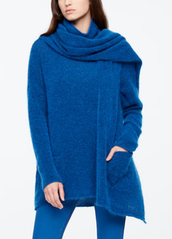 Sarah Pacini MOHAIR-MERINO-SCHAL - TASCHE Vorne