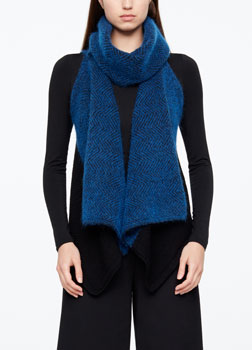 Sarah Pacini CARDIGAN - HERRINGBONE Front