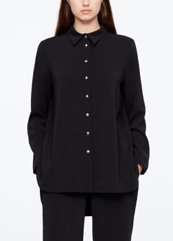 Sarah Pacini SHIRT - BACK PLEAT Front
