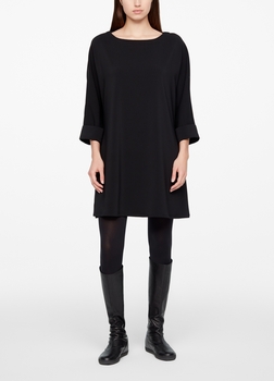 Sarah Pacini KLEID - A-LINE/ KREPP Vorne