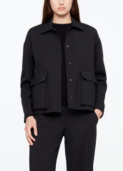 Sarah Pacini GABARDINE JACKE - TASCHEN Vorne