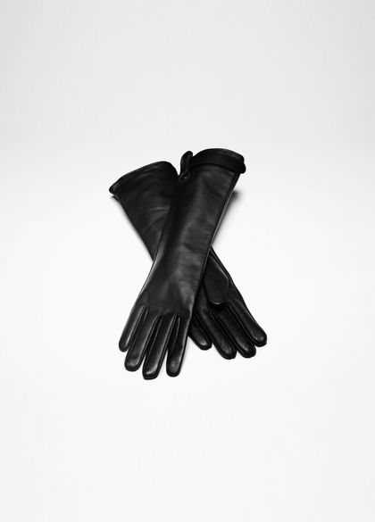 Sarah Pacini Long leather gloves