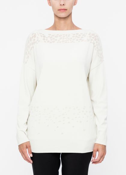 Sarah Pacini Long sweater - translucent specks
