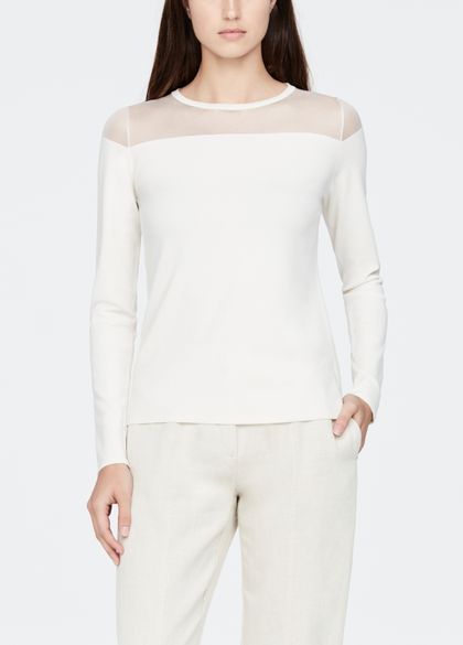 Sarah Pacini Light sweater - sheer details