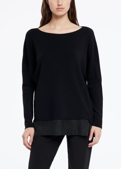 Sarah Pacini Long sweater - translucent inserts