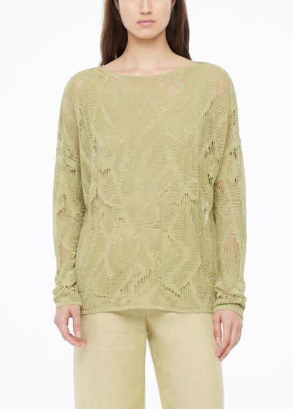 Sarah Pacini Long sweater - botanical details