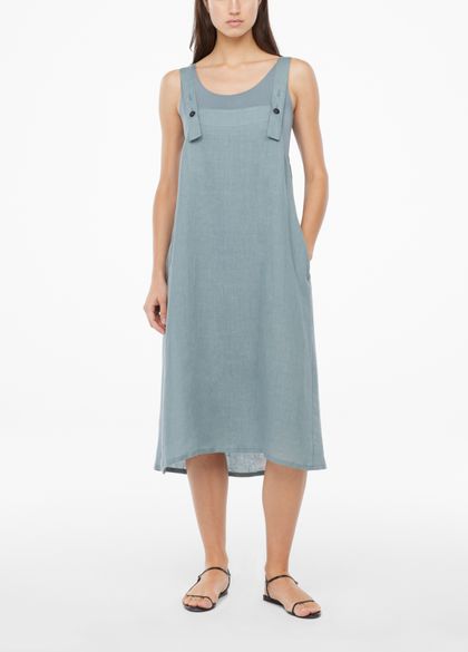 Sarah Pacini Linen dress-adjustable straps
