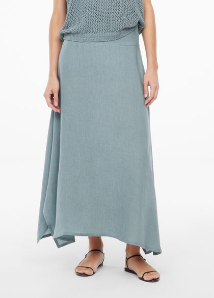 Sarah Pacini Linen flare skirt