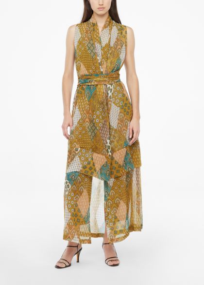 Sarah Pacini Sleeveless dress - veil print