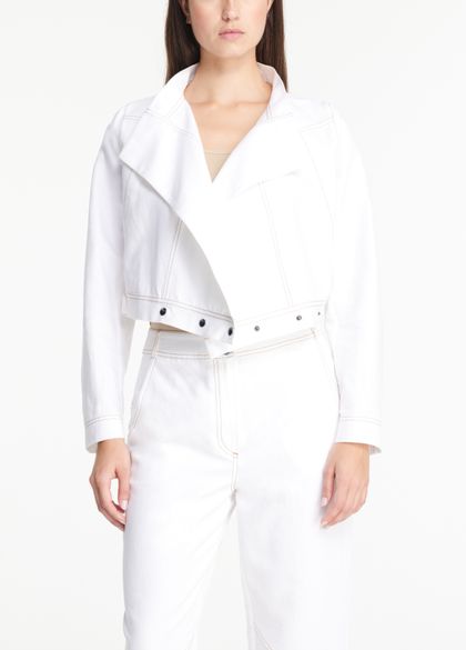 Sarah Pacini Jean jacket - cropped