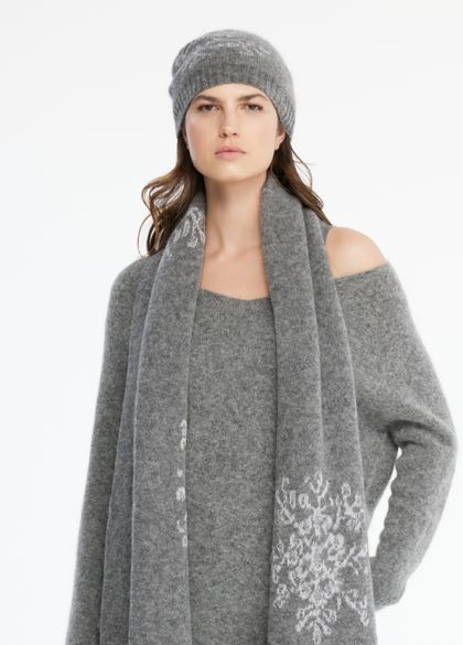 Sarah Pacini GenderCOOL knit cap - snowflake jacquard