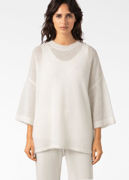 Sarah Pacini 3/4-SLEEVE SWEATER – STRETCH MOHAIR