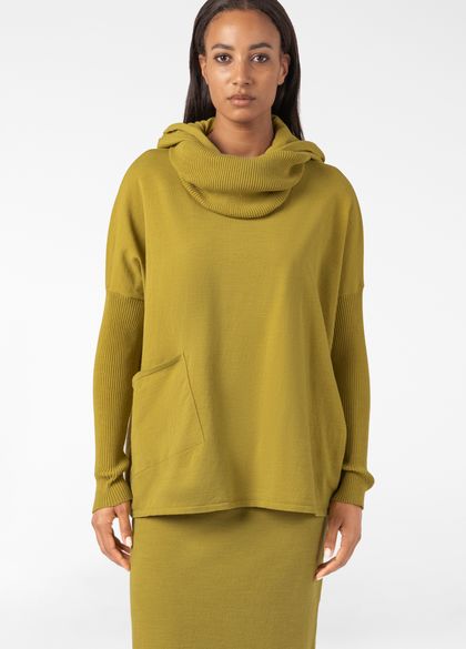 Sarah Pacini Hooded sweater – viscose stretch