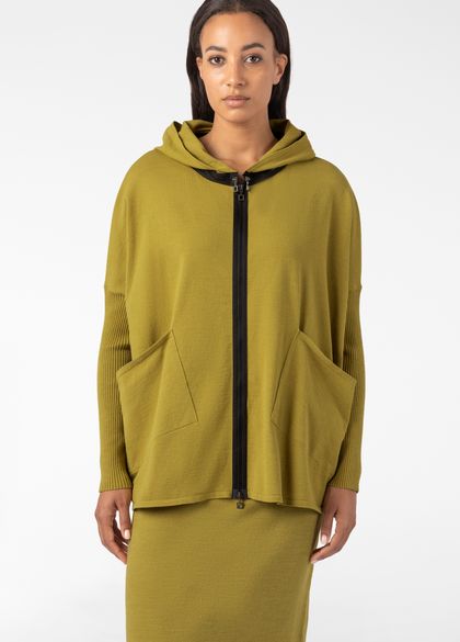 Sarah Pacini Hooded cardigan – viscose stretch