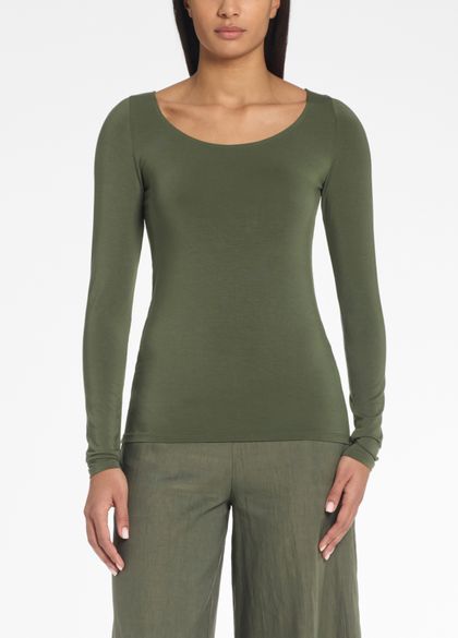 Pull Crop Top Sarah Pacini En Mohair/mérinos Mauve - Taille Unique (38/40), Col Cheminée, Manches Longues - Occasion Très Bon état