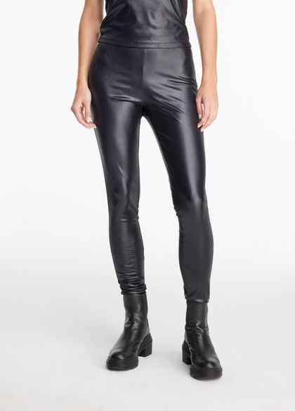 Sarah Pacini Long leggings - leather look