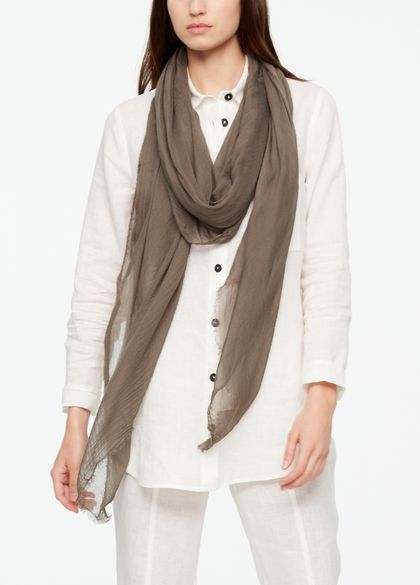 Sarah Pacini Shawl scarf - frayed edges