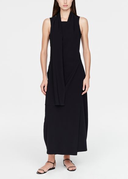 Robe Noire Sarah Pacini T.1 36/38 - Taille Cintrée Plissée Sans Manches Pour Soirée